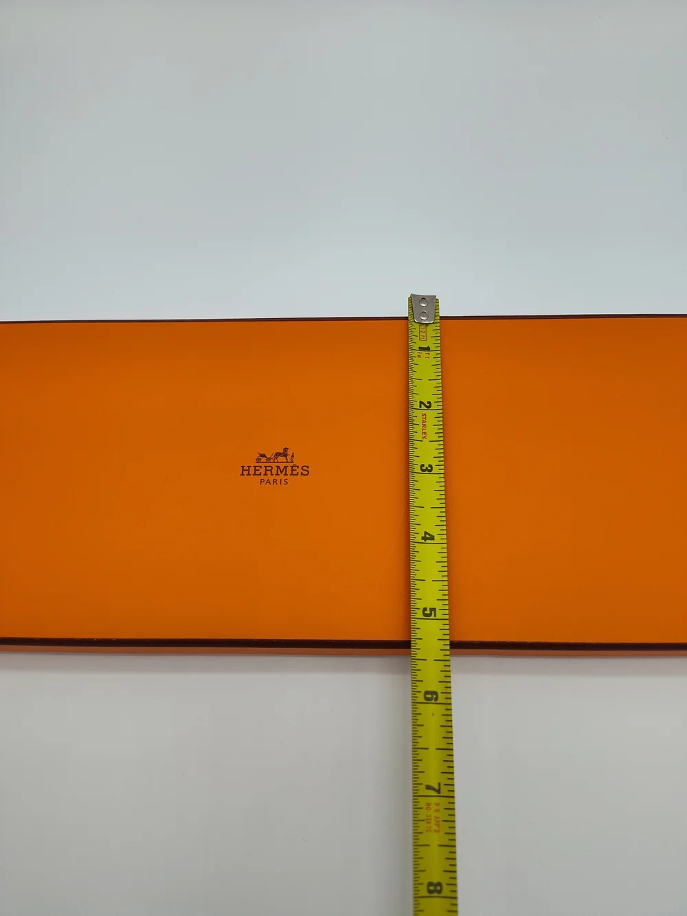 HERMÈS Paris Long Gift Box w Tissue Receipt Sleeve UV Verified Packaging 15in